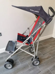 Maclaren Major Elite special needs buggy FOOTMUFF - grey / red - Picture 1 of 5