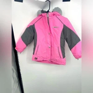 Zero & poslir pink and gray girls coat size6/6X - Picture 1 of 8