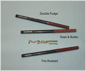 3 New MAC Liptensity Lip Pencils Fire Roasted,Toast,Fudge Discontinued .01oz - Picture 1 of 1