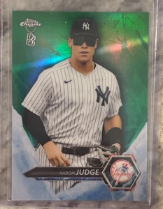2021 Topps Chrome Ben Baller Aaron Judge Green 50/99 - Picture 1 of 2
