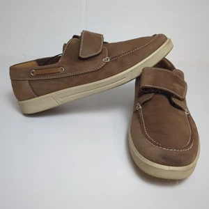 Hotter Comfort Concept Loafers Men's UK 10 US 11 EU 45 Brown Strap - Picture 1 of 14