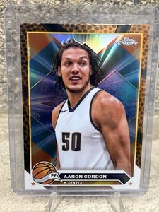 2023-24 Aaron Gordon SP #95 Topps Cromo Naranja Refractor Cheetah Ball Nuggets - Imagen 1 de 2