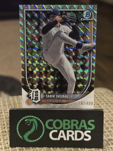 REFRACTOR GEOMÉTRICO TARIK SKUBAL 2025 BOWMAN CROMO VETERANOS/499 - Imagen 1 de 2