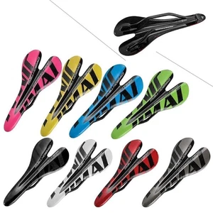 1pc MTB Seat Saddle Carbon Fiber for Road Bicycle Bike Comfort Muti-color - Foto 1 di 33