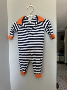 Ralph Lauren Baby Junge 3 Monate Overall Kragen Halloween Navy Orange - Bild 1 von 1