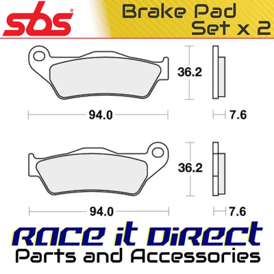 Brake Pads for DUCATI 800 M S2R MONSTER DARK 2005-2006 Front Street SBS - Image 1 of 4