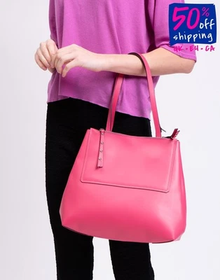 RRP€343 GIANNI NOTARO CAROL J. Leather Tote Bag Large Removable Pouch - Image 1 of 4