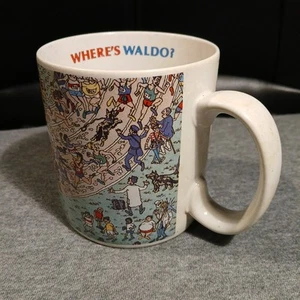 WO IST WALDO? ~ Vintage 1990 APPLAUSE Keramik Kaffeebecher Tasse ~ Racers, Racing - Bild 1 von 5