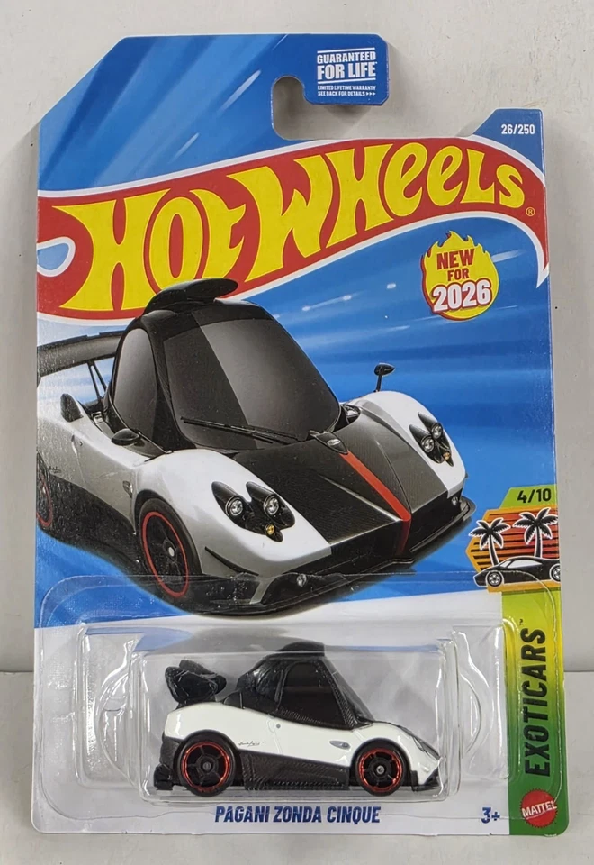 Hot Wheels White Pagani Zonda Cinque 26/250 Exoticars 4/10 2026 Foto 1 de 1