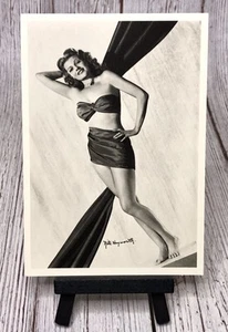 Foto postal publicitaria traje de baño revista Rita Hayworth Yank - Imagen 1 de 4