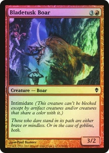 MTG FOIL Bladetusk Boar  - Zendikar #118 - Picture 1 of 1
