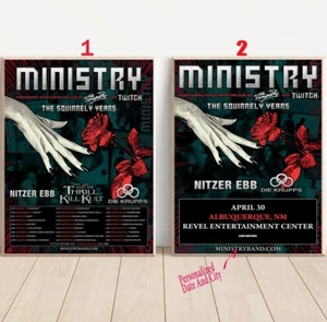 Póster Custom Ministry The Squirrely Years Tour 2025 - Imagen 1 de 7