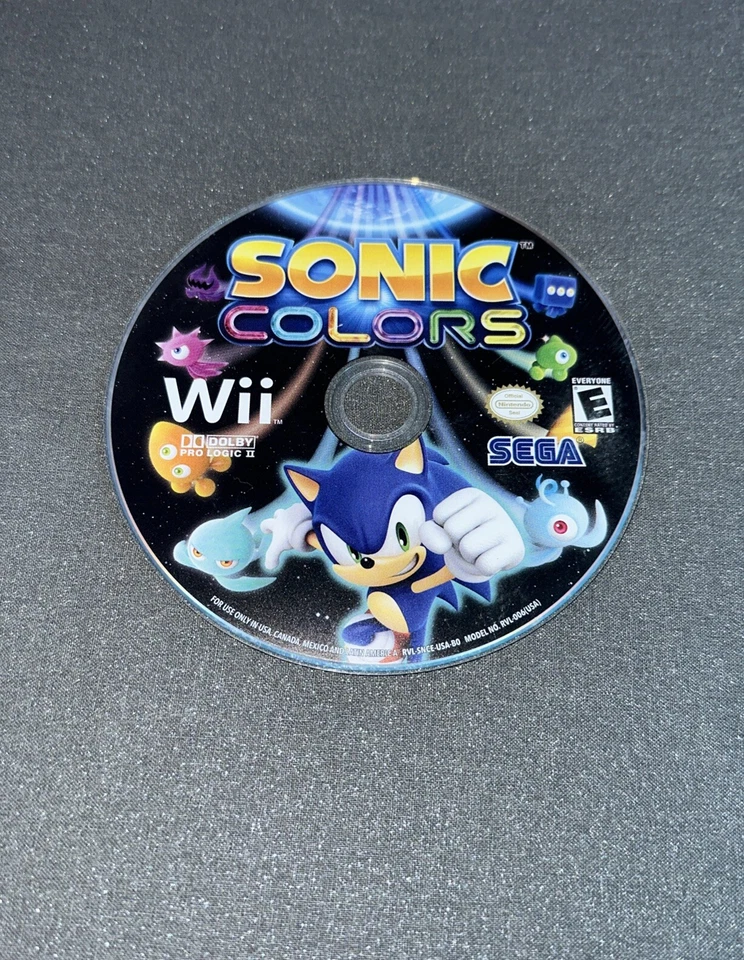 Sonic Colors Nintendo Wii DISC ONLY G12 - Image 1 of 1