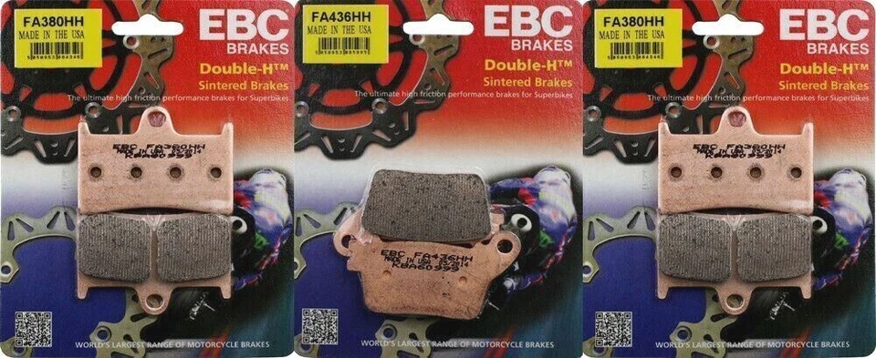EBC HH front & rear brake pads set fits Yamaha YZF-R1 15-21 & YZF-R6 17-21 - Image 1 of 1