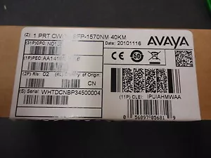 AA1419058-E6 AVAYA 1PORT CWDM SFP-1570NM 40KM BRAND NEW! - Picture 1 of 3