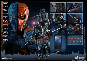 1/6 Hot Toys Figure DC Batman Arkham Oringis Deathstroke VGM30 In Stock Toy - Picture 1 of 6