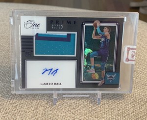 2020 One and One LaMelo Ball /35 Rookie Patch Auto Prime Purple SSP Hornets