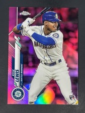 Kyle Lewis 2020 Topps Chrome Pink Refractor RC Rookie #186 Mariners