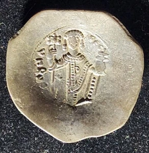 Nice QUALITY Cup Shaped Byzantine Coin of Manuel I Christ & Crowned Mary t3770 - Picture 1 of 4