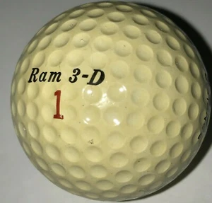 Vintage Ram 3-D Distance Ramlon Plus Golf Ball (B-14-8) - Picture 1 of 4