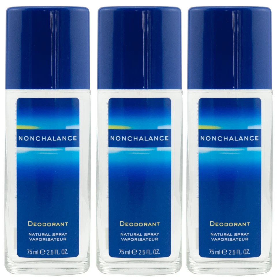 Nonchalance Natural Deo Spray 3 x 75 ml Deodorant for woman sanft zur Haut