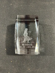 Virgo 08 .23 -- 09. 23 / Glass Ornament Star Sign Zodiac - Picture 1 of 5