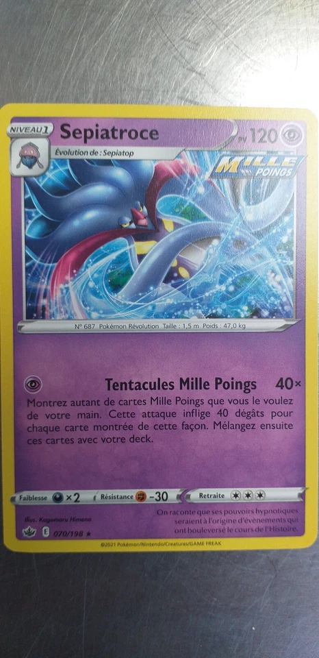 Pokémon Card Sepiatroce 070/198 Ice Age, From The Booster, French - Image 1 of 1