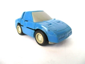 VINTAGE 1986 TAKARA Hasbro TRANSFORMER BLUE CORVETTE Sports Car , Used - Picture 1 of 15