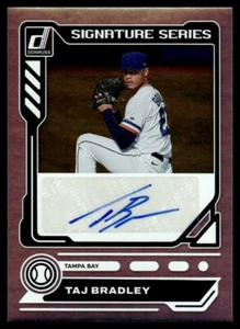 2023 Panini Chronicles Status Swatches Taj Bradley Tampa Bay Rays #SS-TB - Picture 1 of 2