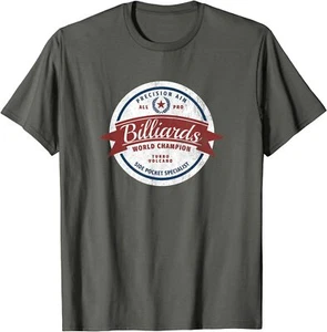 Retro Billiards World Champion “Side Pocket Specialist” T-Shirt *NEW* 10 Colors! - Foto 1 di 11
