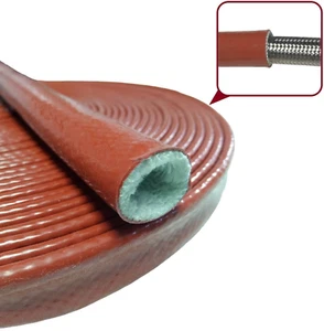 Silikonbeschichtete Fiberglas Hitzeschutz Schildhülle - Bild 1 von 3