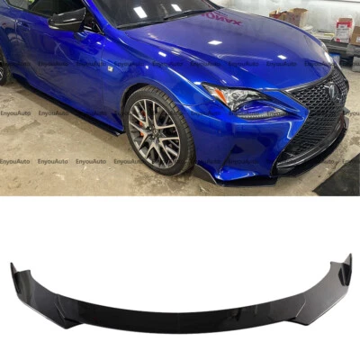 For Lexus Rc-F RC300 RC350 Front Bumper Lip Spoiler Splitter Glossy Black - Image 1 of 4
