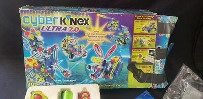 Cyber Knex Ultra 2.0 Robot Kit Set Builds 5 Cyber Models Box And Manual AS IS - Image 1 of 4