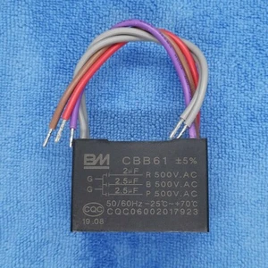 New CBB61 2uF+2.5uF+2.5uF 500V AC 5 wire BM Capacitor for Ceiling Fan Motor - Picture 1 of 4