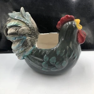 Vintage Ceramic Rooster & Hen Creamer Rustic Farmhouse Cracker Barrel - Picture 1 of 6