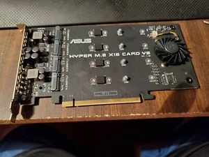 asus hyper m.2 x16 PCIe 3.0 x4 Expansion card v2 - Picture 1 of 6