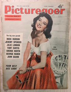 PICTUREGOER 1/18/1958 ~ GIA SCALA (CVR)/ SAXON/JULIE LONDON/CASSAVETES/SINATRA - Picture 1 of 9