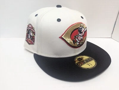 Cincinnati Reds MLB Touch of Gold Collection 59fifty Hat Cap New Era  7 5/8 - Image 1 of 4