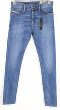 DIESEL Tepphar-X R8XA3 W30/L34 Men Jeans Light Blue Slim Carrot Stretch Buttoned