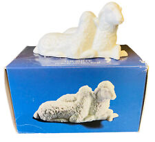 Avon Nativity Collectibles THE SHEEP White Lamb Porcelain Bisque Figurine w/ Box