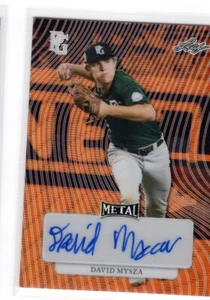 2023 Leaf Perfect Game Metal David Mysza Orange Wave Primsatic Auto 1/1 - Picture 1 of 1