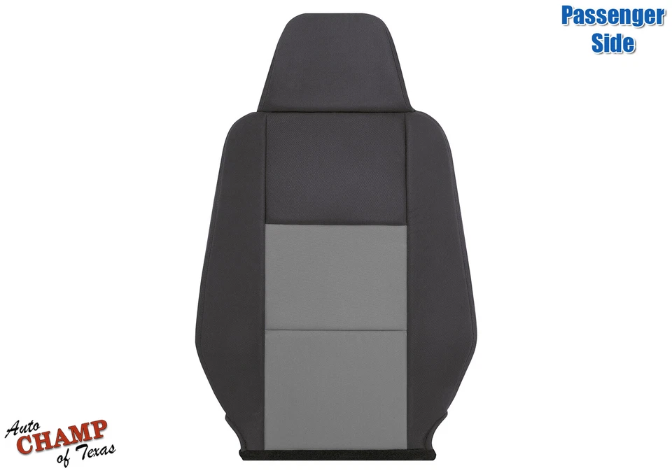 2003-2009 Ford Ranger -Passenger Side Lean Back Cloth Seat Cover Black & Gray - Image 1 of 4