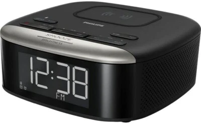 Philips Wireless Bluetooth Digital Alarm Clock with Wireless Phone Charger - Image 1 of 4