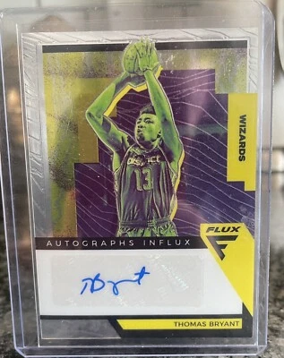 2020-21 PANINI Flux Thomas Bryant Auto INFLUX Washington Wizards - Image 1 of 2