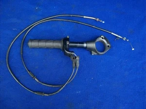 06 Kawasaki ZX14 Right Clipon Handlebar w/ Throttle Cables Guide & Tube #57 - Picture 1 of 5