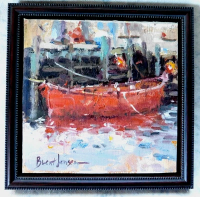 LISTED AMERICAN BRENT JENSEN (1958-) FINE ORIGINAL IMPRESSIONISM OIL PAINTING - Image 1 of 4