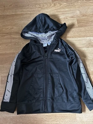 Puma Sudadera con Capucha Negra para Niña con Detalles Blancos Reflectantes 4T Foto 1 de 2