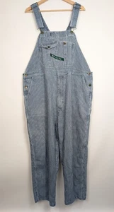 Key Imperial Men 48x30 Carpenter Bib Overall Blue Hickory Stripe Railroad Work - Picture 1 of 10