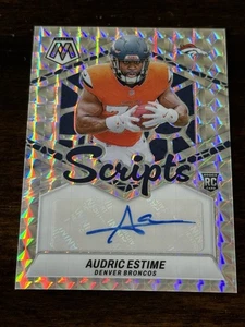 2024 Panini Mosaic Audric Estime Scripts Auto #RS-AEE Rookie RC Silver Prizm - Picture 1 of 1