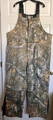 RealTree Camouflage Insulated Bib Overalls Hunting Mens 2XL - Image 1 of 4